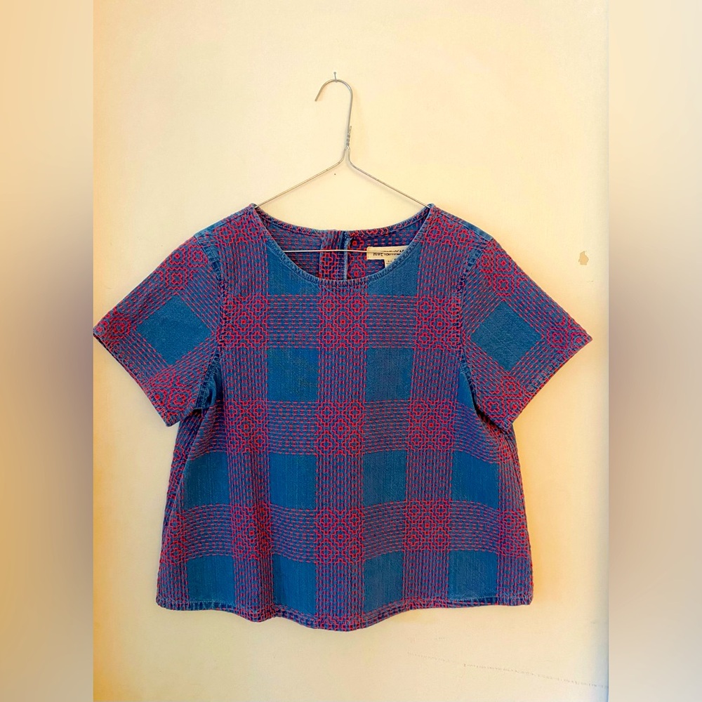 Rivet & Thread x Madewell Women’s Sashiko Denim Top Size Medium